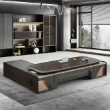 Executive Curved L-Shape Desk - Maoters thumbnail 1