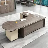 Corporate Office Wide Rounded Executive Desk - Maoters thumbnail 1