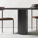 Modern Rounded Conference Table with Pedestal Base - Maoters thumbnail 9