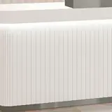 Modern Ribbed Panel Reception Desk - Maoters thumbnail 11