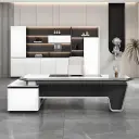Black and White Fashion Office Desk - Maoters thumbnail 4