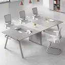 Modern Executive Conference Table with Angled Legs - Maoters thumbnail 2