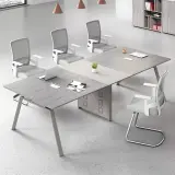 Modern Executive Conference Table with Angled Legs - Maoters thumbnail 2