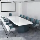Large Modern Minimalist Boardroom Table - Maoters thumbnail 2