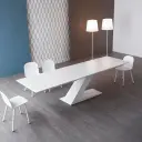 Sleek Modern Light Office Discussion Table - Maoters thumbnail 2