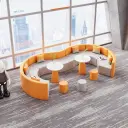 Modern Lobby Curved Modular Office Sofa - Maoters thumbnail 4