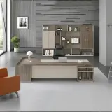 Modern L-Shaped Executive Desk with Storage - Maoters thumbnail 3