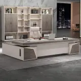 Elegant Modern Office Desk Executive Desk - Maoters thumbnail 2