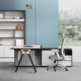 Modern Office Minimalist Executive Desk - Maoters thumbnail 4