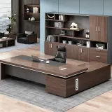 L Shaped Desk with Cabinet Storage – Maoters thumbnail 2