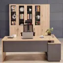 L-Shape Corner Executive Office Desk - Maoters thumbnail 4