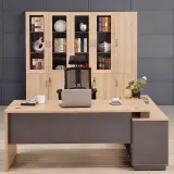 L-Shape Corner Executive Office Desk - Maoters thumbnail 4