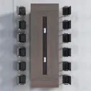 Classic Rectangular Office Desk – Ideal for Meetings thumbnail 3