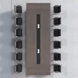Classic Rectangular Office Desk – Ideal for Meetings thumbnail 3