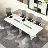 Contemporary Rectangular Conference Table thumbnail 2