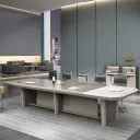 Light Luxury Lacquered Conference Table - Maoters thumbnail 4