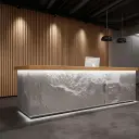 Rough Stone LED Light Reception Counter - Maoters thumbnail 2