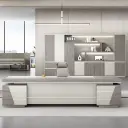 Private Office L-Shaped Executive Desk - Maoters thumbnail 3