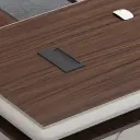Modern Wood-Grain L-Shaped Executive Desk - Maoters thumbnail 12