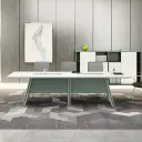 Contemporary Rectangular Conference Table thumbnail 3