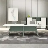Contemporary Rectangular Conference Table thumbnail 3