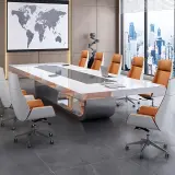 Luxurious Baked Paint Conference Table thumbnail 2