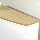 Office Modern Curved Reception Desk - Maoters thumbnail 12