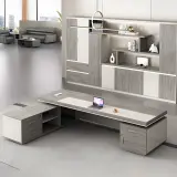 Private Office L-Shaped Executive Desk - Maoters thumbnail 4