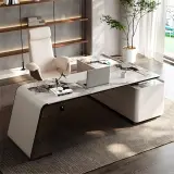 Curved Luxury Manager Desk - Maoters thumbnail 2