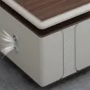 Modern Wood-Grain L-Shaped Executive Desk - Maoters thumbnail 13
