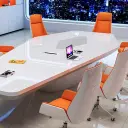 Modern High Gloss Boardroom Table - Maoters thumbnail 12