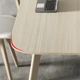 Minimalist Rounded Wood Boardroom Table - Maoters thumbnail 10
