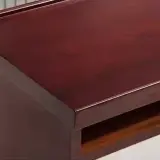 Modern Wood Training Table with Privacy Panel - Maoters thumbnail 8