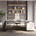 Curved Luxury Manager Desk - Maoters thumbnail 3