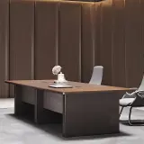 Light Wood Minimalist Conference Table - Maoters thumbnail 3