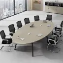 Corporate Oval Modular Conference Table - Maoters thumbnail 2