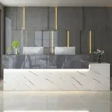 Modern Corporate Lobby Reception Desk – Maoters thumbnail 3
