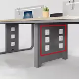 Steel Frame Office Workstation with Cable Management thumbnail 10