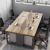 Steel Frame Office Workstation with Cable Management thumbnail 4