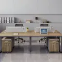 Steel Frame Office Workstation with Cable Management thumbnail 3