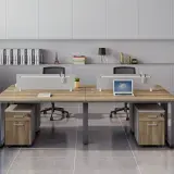 Steel Frame Office Workstation with Cable Management thumbnail 3