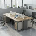 Steel Frame Office Workstation with Cable Management thumbnail 2