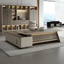 Office L-Shaped Executive Desk - Maoters thumbnail 3