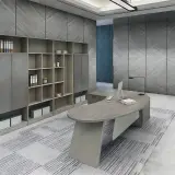 Executive Office Curved Executive Desk - Maoters thumbnail 1