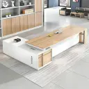 Practical Wooden Office Executive Desk - Maoters thumbnail 1