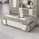 Private Office L-Shaped Executive Desk - Maoters thumbnail 2