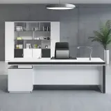 Modern Minimalist Presidential-Style Desk - Maoters thumbnail 3