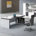 Modern Minimalist Presidential-Style Desk - Maoters thumbnail 4