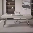 Light Luxury Curved Executive Office Desk - Maoters thumbnail 3
