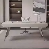 Light Luxury Curved Executive Office Desk - Maoters thumbnail 3